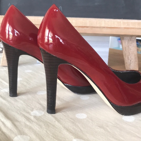 Jessica Simpson Red Patent Leather Heels - Picture 4 of 6